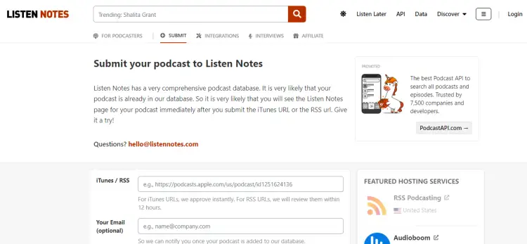 Discover popular podcasts on Listen Notes