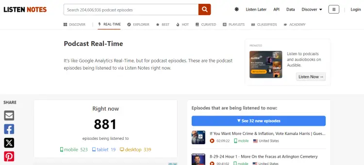 Listen to the latest episodes on Listen Notes