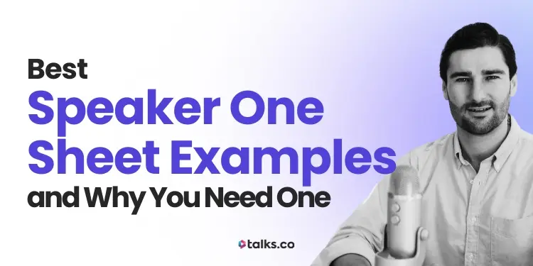 10 Best Speaker One Sheet Examples + Templates (Copy + Use)