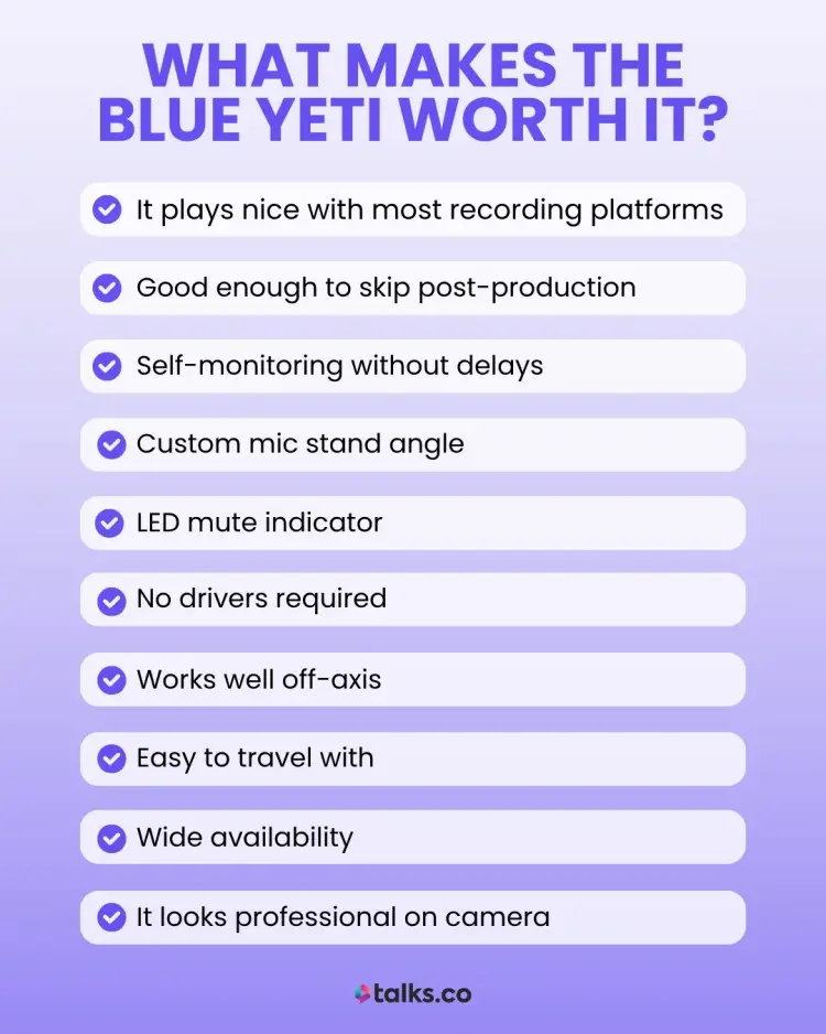 Top features that make the Blue Yeti worth it