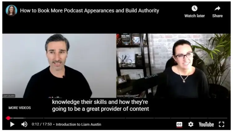 Podcast interview discussing how to give the guest value during a podcast appearance while building authority and booking more shows.