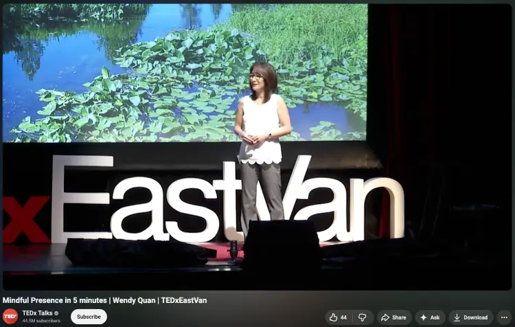 A TEDx speaker presenting on stage with a clear purpose of your speech.