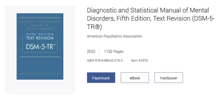 DSM-5-TR mental health reference used when considering effective treatment for anxiety disorders